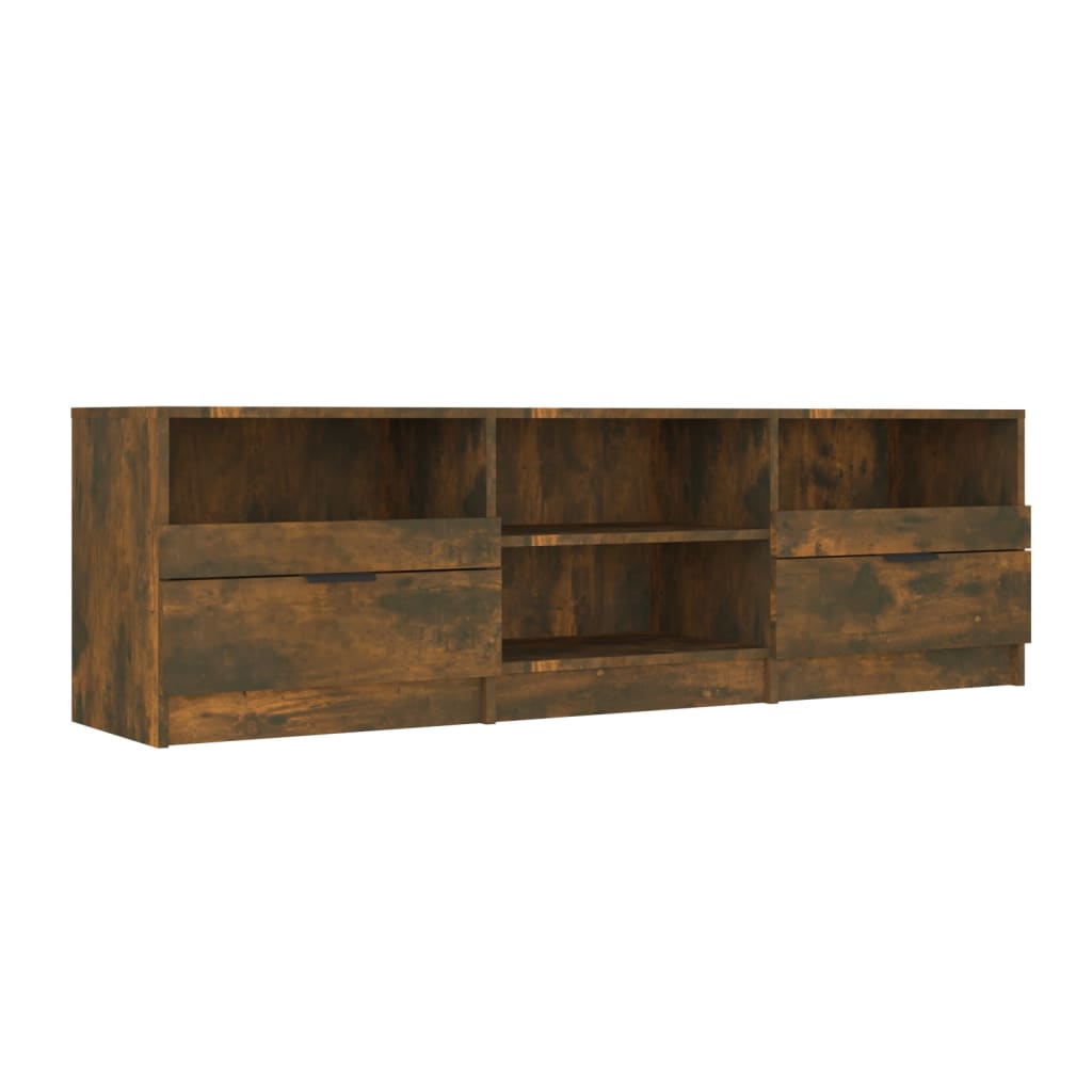 vidaXL TV Cabinet | Smoked Oak | Engineered Wood | Large | TV Cabinet