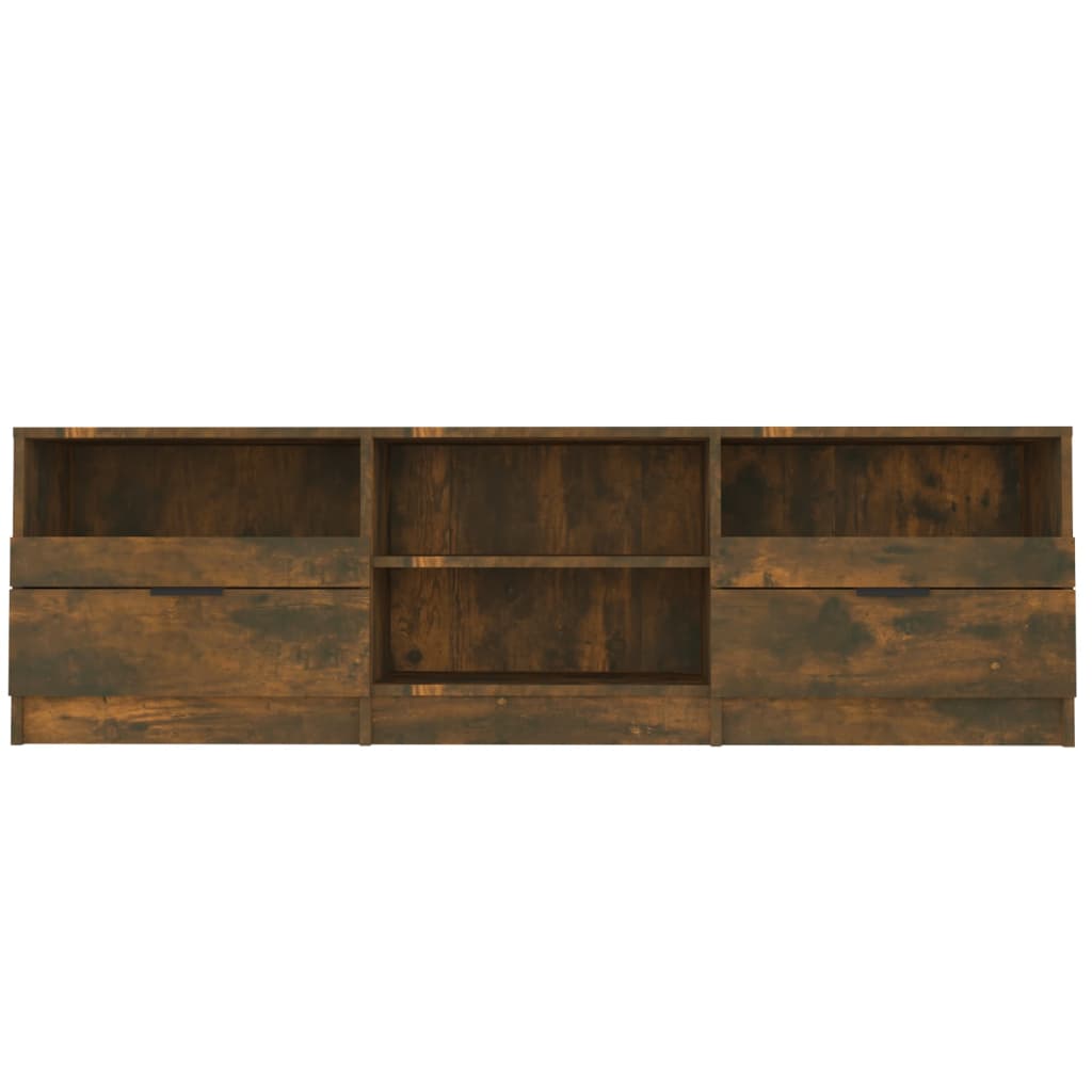 vidaXL TV Cabinet | Smoked Oak | Engineered Wood | Large | TV Cabinet