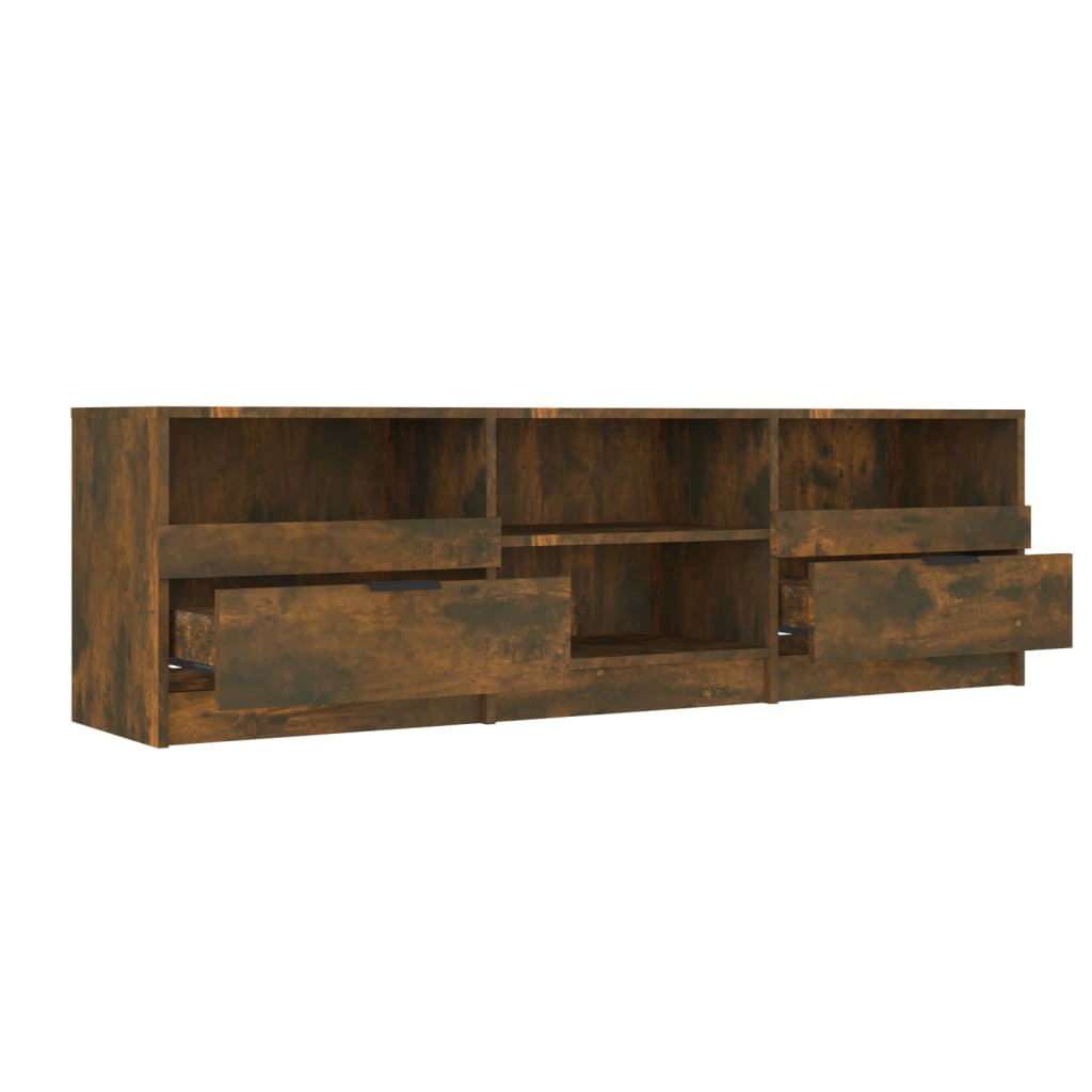 vidaXL TV Cabinet | Smoked Oak | Engineered Wood | Large | TV Cabinet