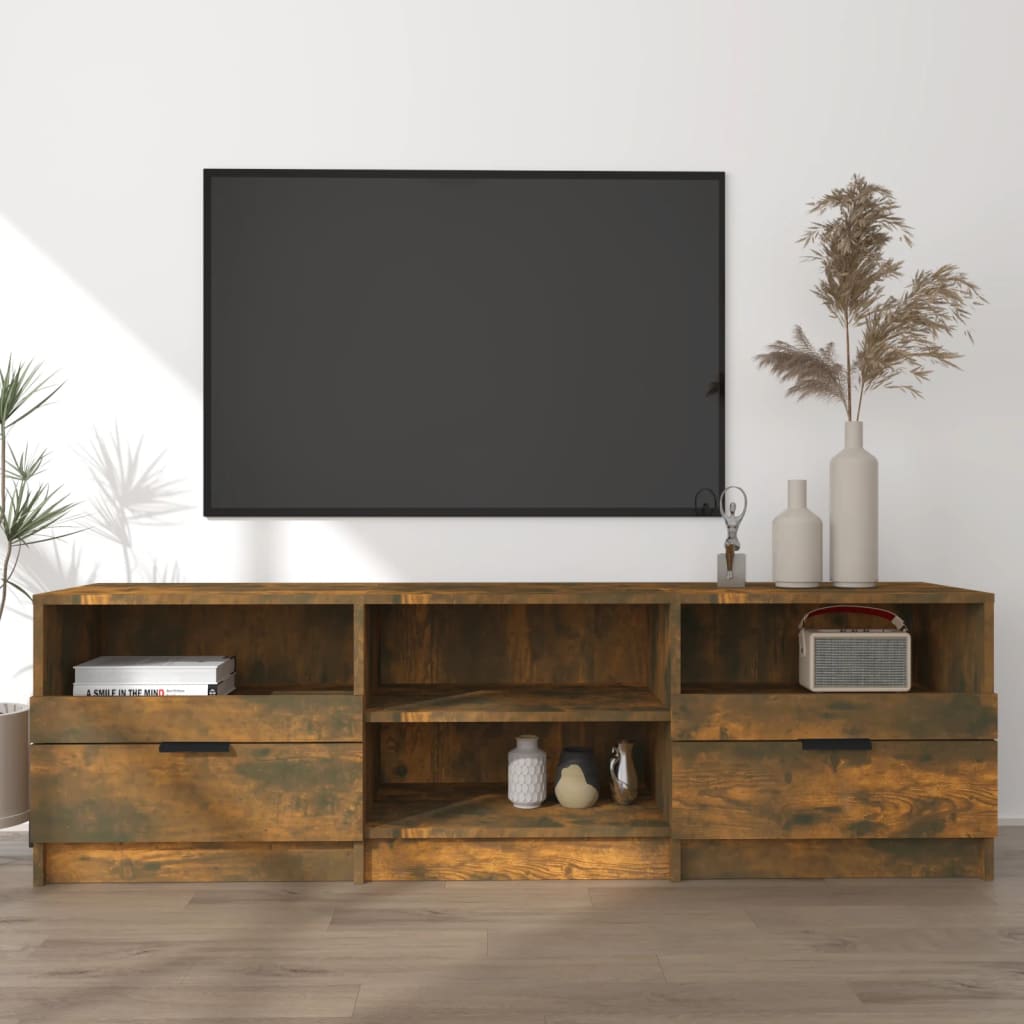vidaXL TV Cabinet | Smoked Oak | Engineered Wood | Large | TV Cabinet