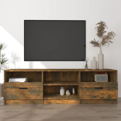 vidaXL TV Cabinet | Smoked Oak | Engineered Wood | Large | TV Cabinet
