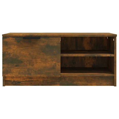 vidaXL 2 Piece TV Cabinet Set Smoked Oak 80x35x36,5 cm Engineered Wood