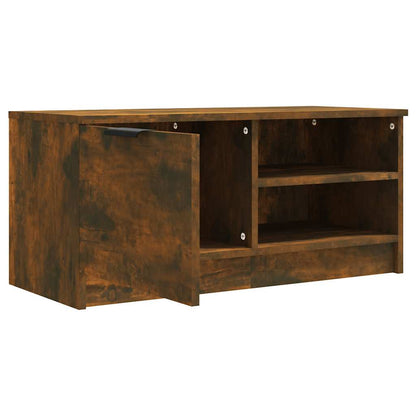 vidaXL 2 Piece TV Cabinet Set Smoked Oak 80x35x36,5 cm Engineered Wood