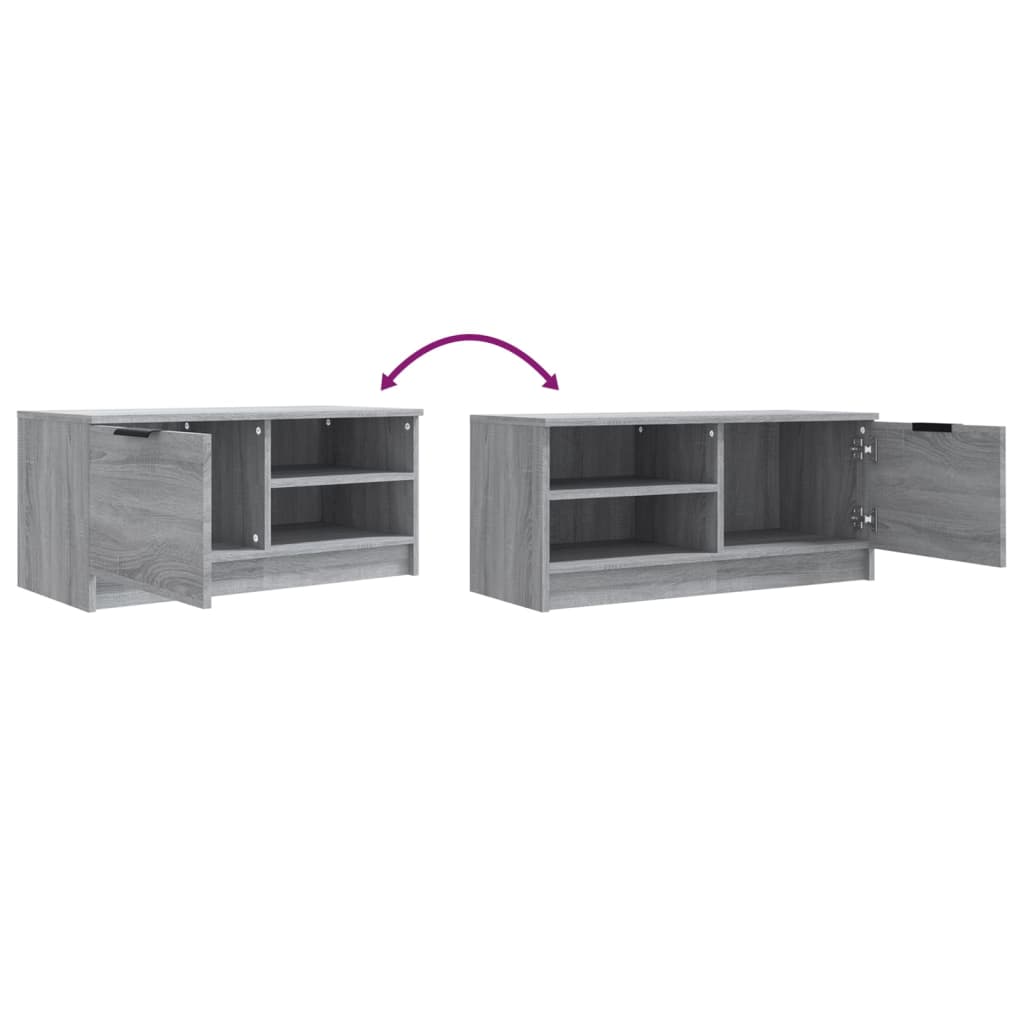 vidaXL 2 Piece TV Cabinet Set Grey Sonoma 80x35x36,5 cm Engineered Wood