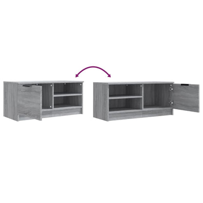 vidaXL 2 Piece TV Cabinet Set Grey Sonoma 80x35x36,5 cm Engineered Wood