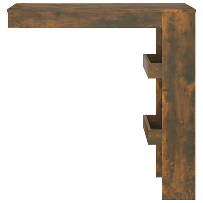 vidaXL Wall Bar Table Smoked Oak 102x45x103,5 cm Engineered Wood