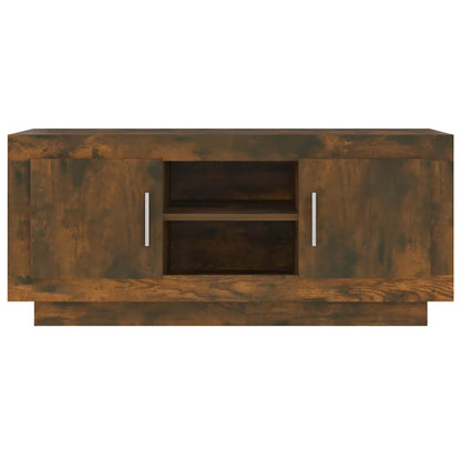 vidaXL TV Cabinet Smoked Oak 102x35x45 cm Engineered Wood