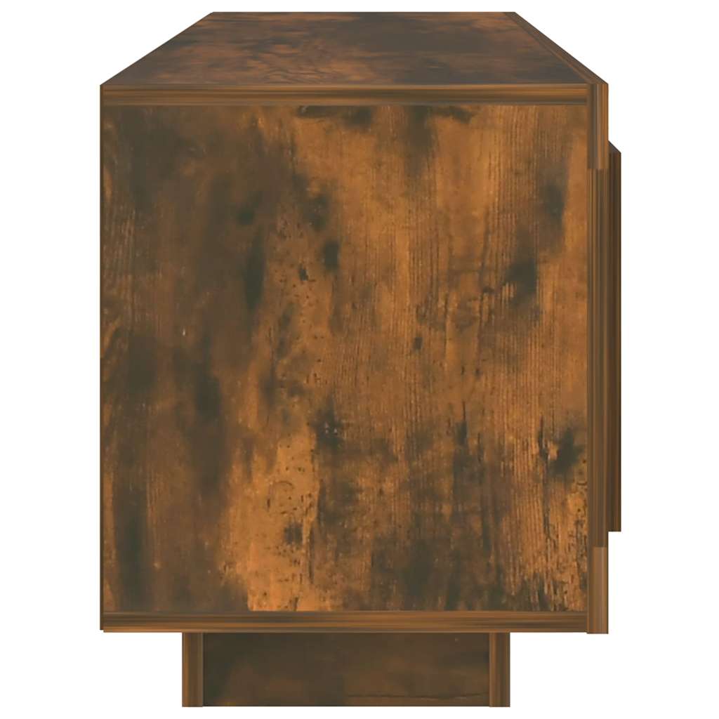 vidaXL TV Cabinet Smoked Oak 102x35x45 cm Engineered Wood