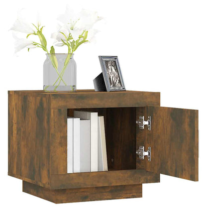 vidaXL Coffee Table Smoked Oak 51x50x45 cm Engineered Wood