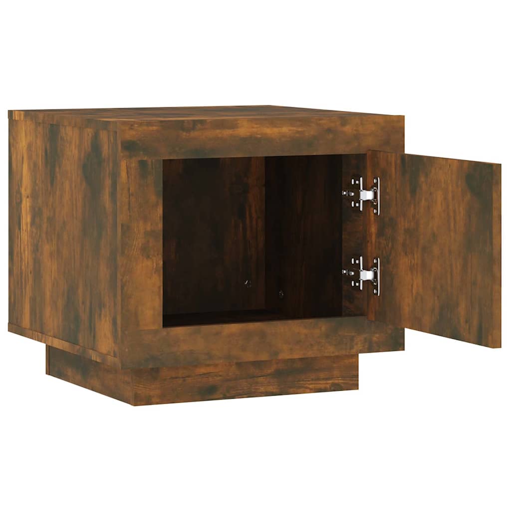 vidaXL Coffee Table Smoked Oak 51x50x45 cm Engineered Wood