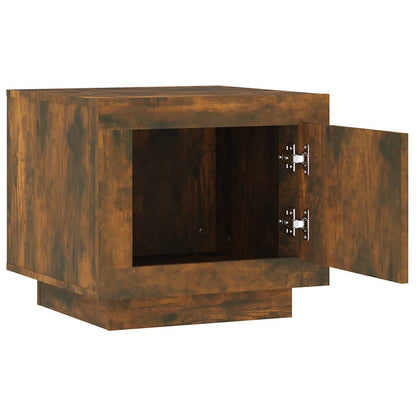 vidaXL Coffee Table Smoked Oak 51x50x45 cm Engineered Wood