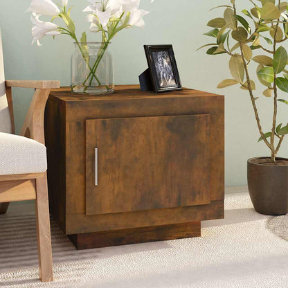 vidaXL Coffee Table Smoked Oak 51x50x45 cm Engineered Wood