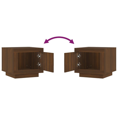 vidaXL Coffee Table Brown Oak 51x50x45 cm Engineered Wood