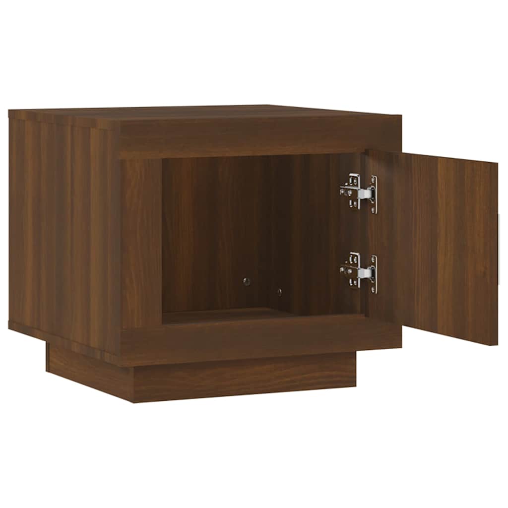 vidaXL Coffee Table Brown Oak 51x50x45 cm Engineered Wood