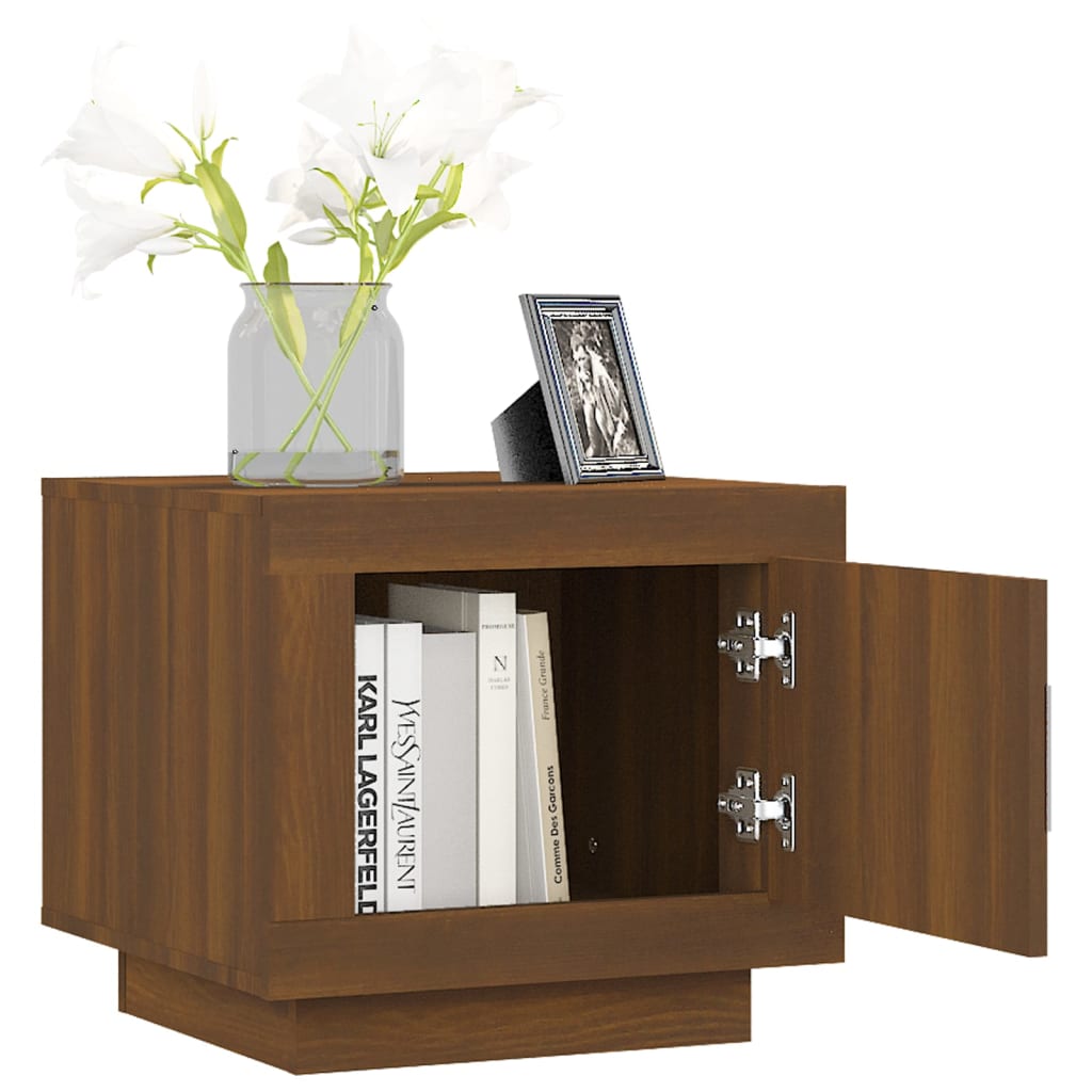 vidaXL Coffee Table Brown Oak 51x50x45 cm Engineered Wood