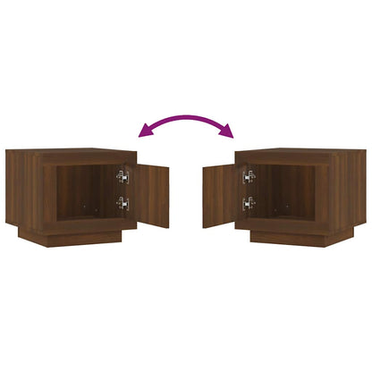 vidaXL Coffee Table Brown Oak 51x50x45 cm Engineered Wood