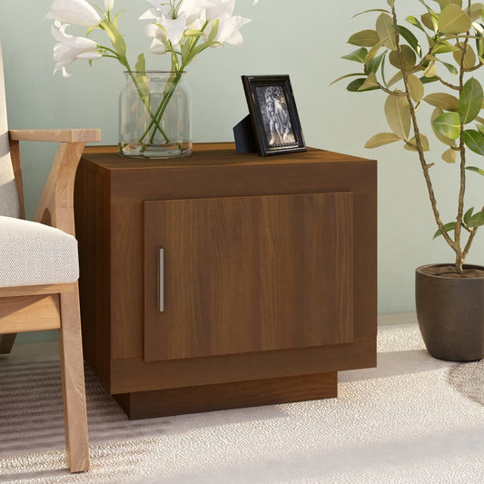 vidaXL Coffee Table Brown Oak 51x50x45 cm Engineered Wood