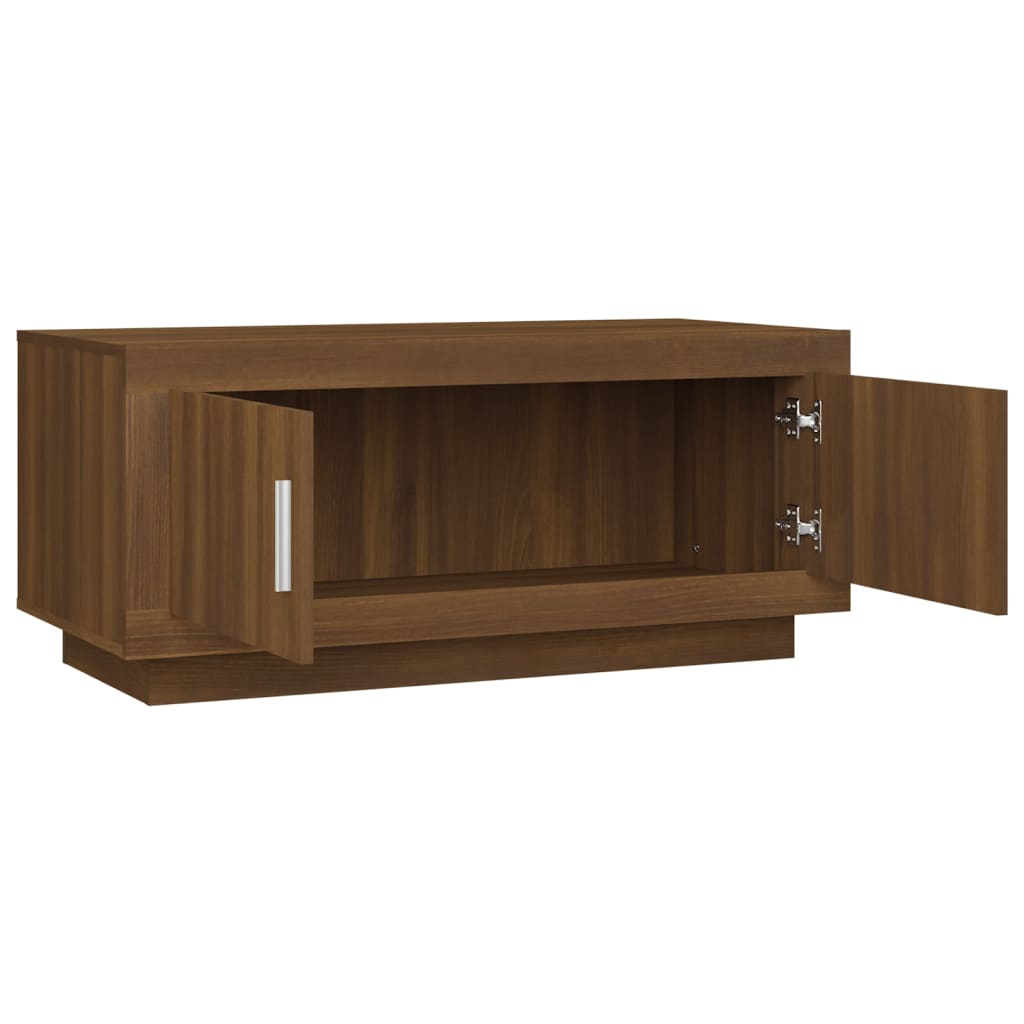 vidaXL Coffee Table Brown Oak 102x50x45 cm Engineered Wood