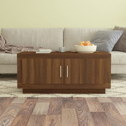vidaXL Coffee Table Brown Oak 102x50x45 cm Engineered Wood