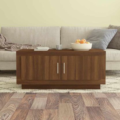 vidaXL Coffee Table Brown Oak 102x50x45 cm Engineered Wood