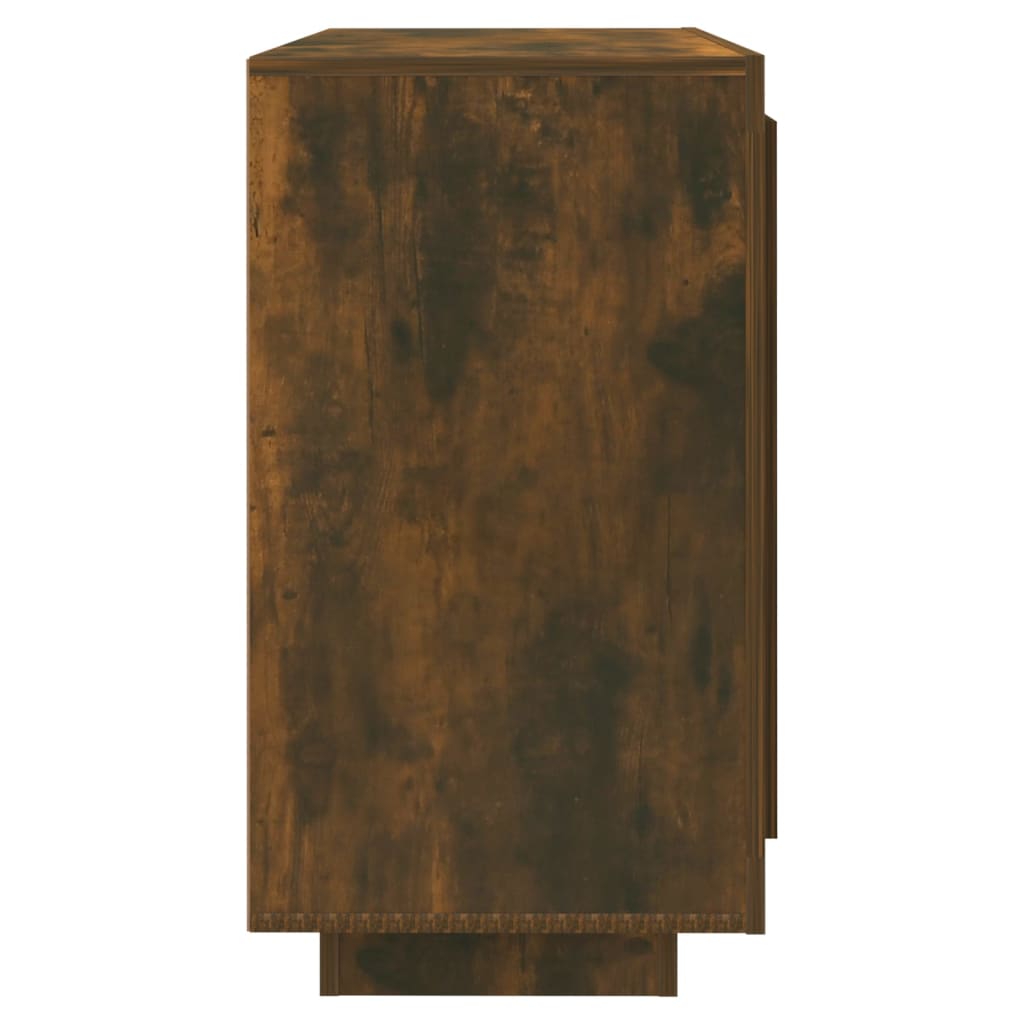 vidaXL Sideboard Smoked Oak 80x40x75 cm Engineered Wood