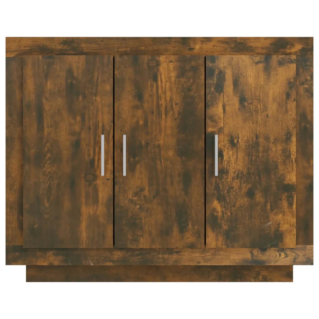 vidaXL Sideboard Smoked Oak 92x35x75 cm Engineered Wood