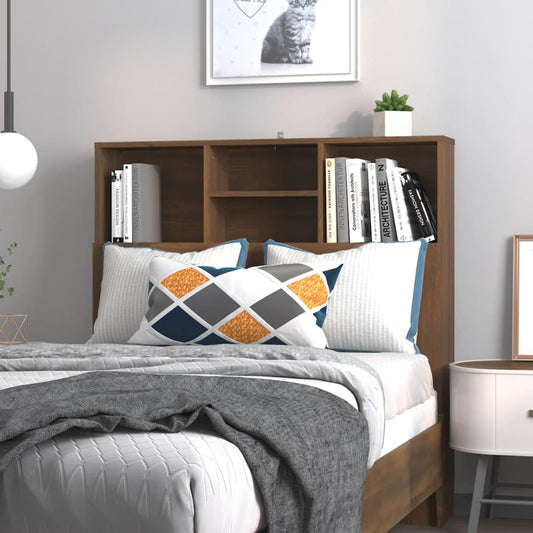 817245 vidaXL Headboard Cabinet Brown Oak 100x19x103,5 cm