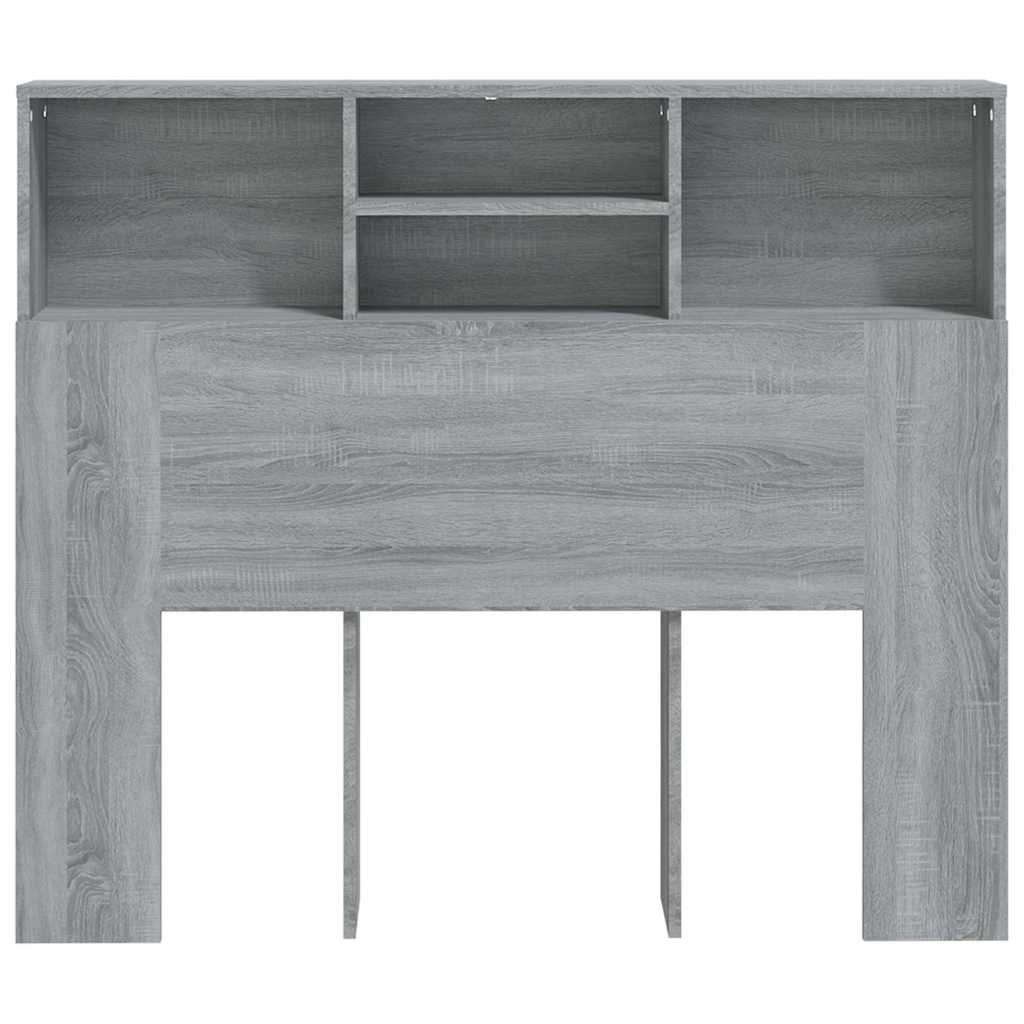 817247 vidaXL Headboard Cabinet Grey Sonoma 120x19x103,5 cm