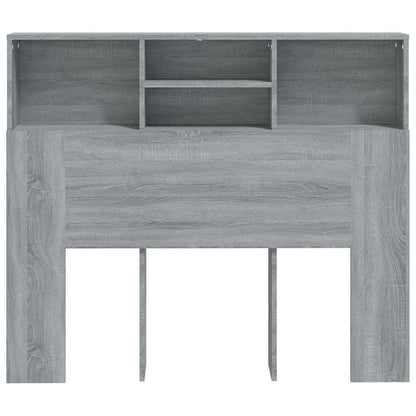 817247 vidaXL Headboard Cabinet Grey Sonoma 120x19x103,5 cm
