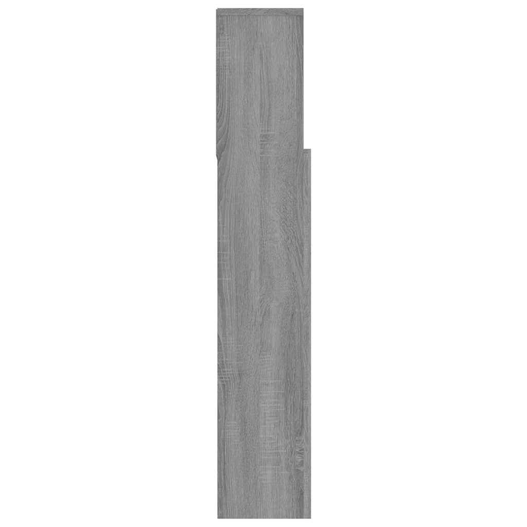 817247 vidaXL Headboard Cabinet Grey Sonoma 120x19x103,5 cm