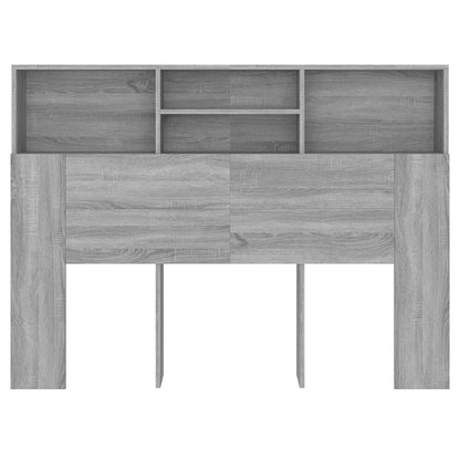 vidaXL Headboard Cabinet Grey Sonoma 140x19x103.5 cm