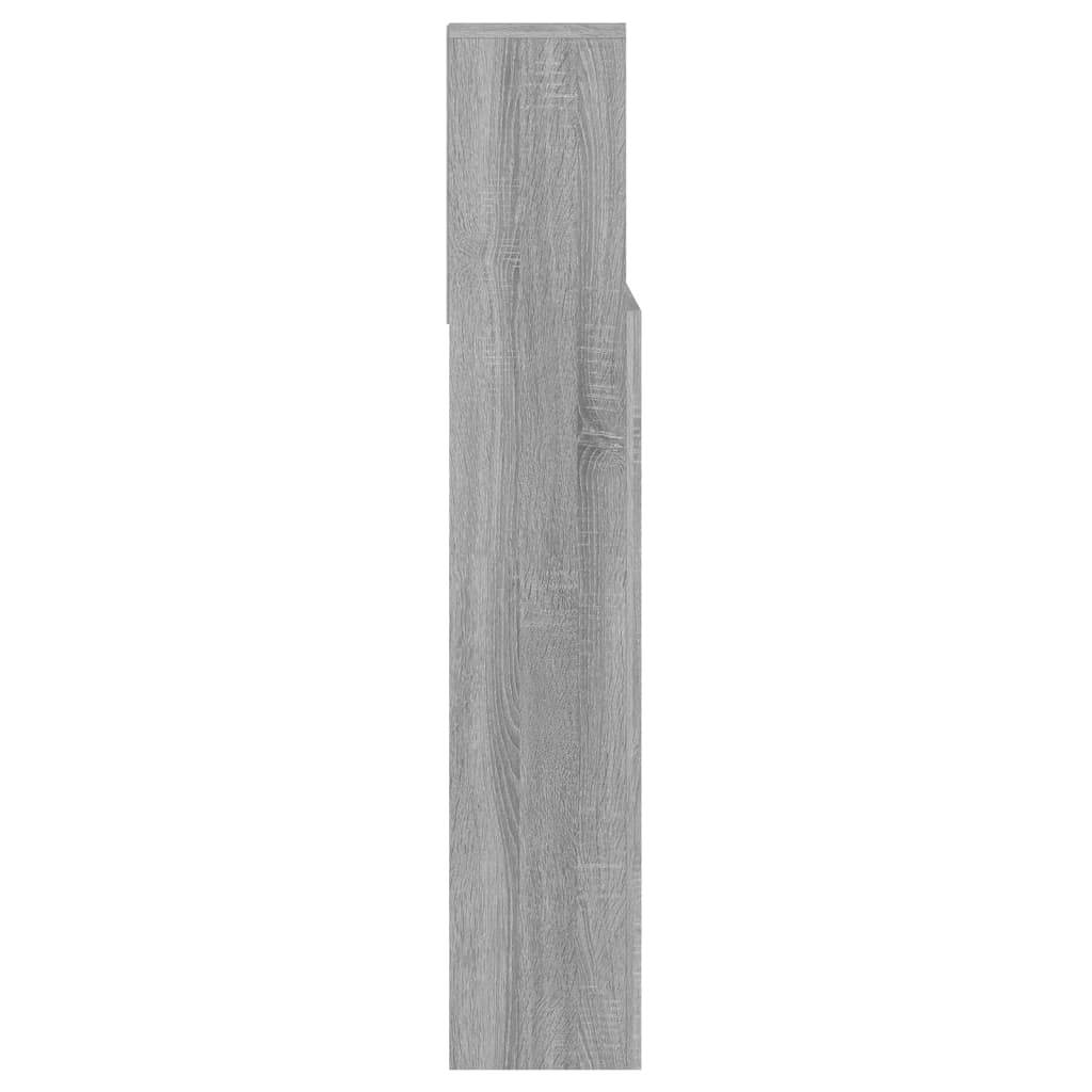 vidaXL Headboard Cabinet Grey Sonoma 140x19x103.5 cm