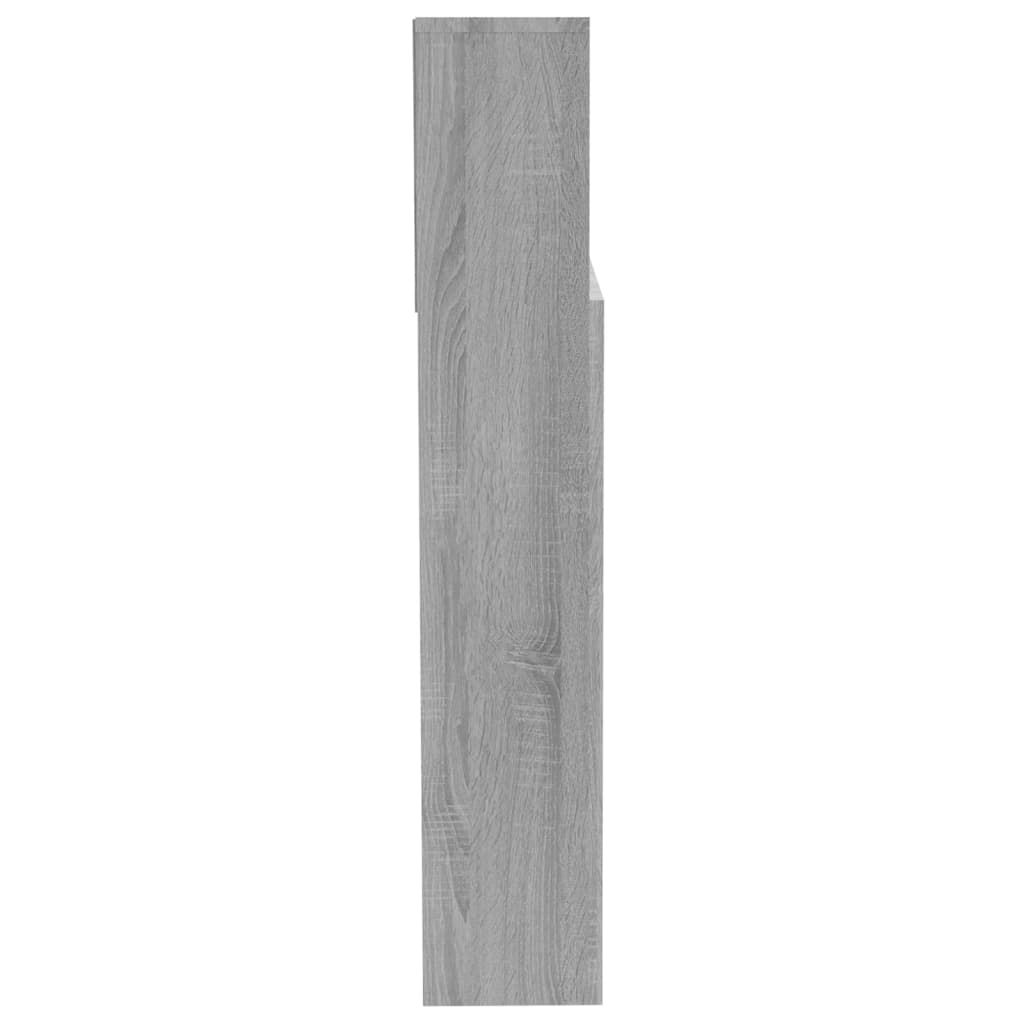 vidaXL Headboard Cabinet Grey Sonoma 200x19x103.5 cm
