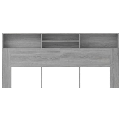 vidaXL Headboard Cabinet Grey Sonoma 220x19x103.5 cm