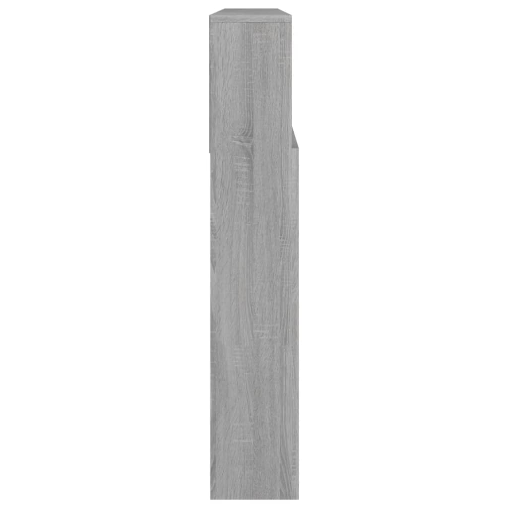 vidaXL Headboard Cabinet Grey Sonoma 220x19x103.5 cm