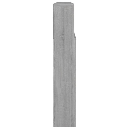 vidaXL Headboard Cabinet Grey Sonoma 220x19x103.5 cm