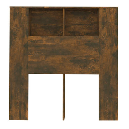 vidaXL Headboard Cabinet | Smoked Oak | Engineered wood | Medium