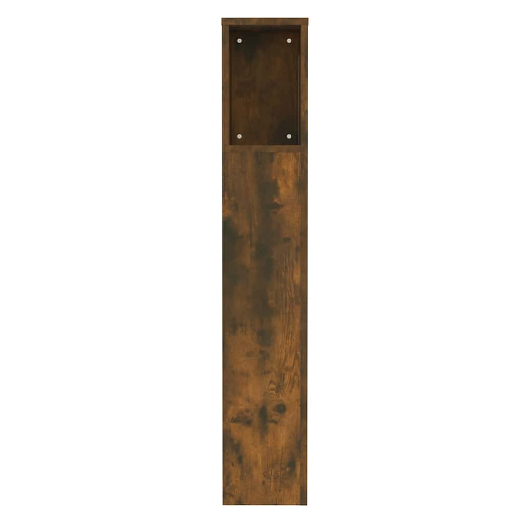 vidaXL Headboard Cabinet | Smoked Oak | Engineered wood | Medium