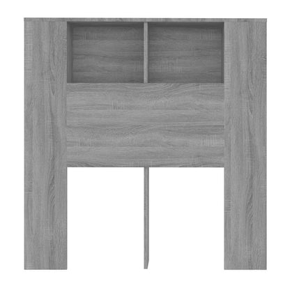 vidaXL Headboard Cabinet | Grey Sonoma | Engineered wood | Medium