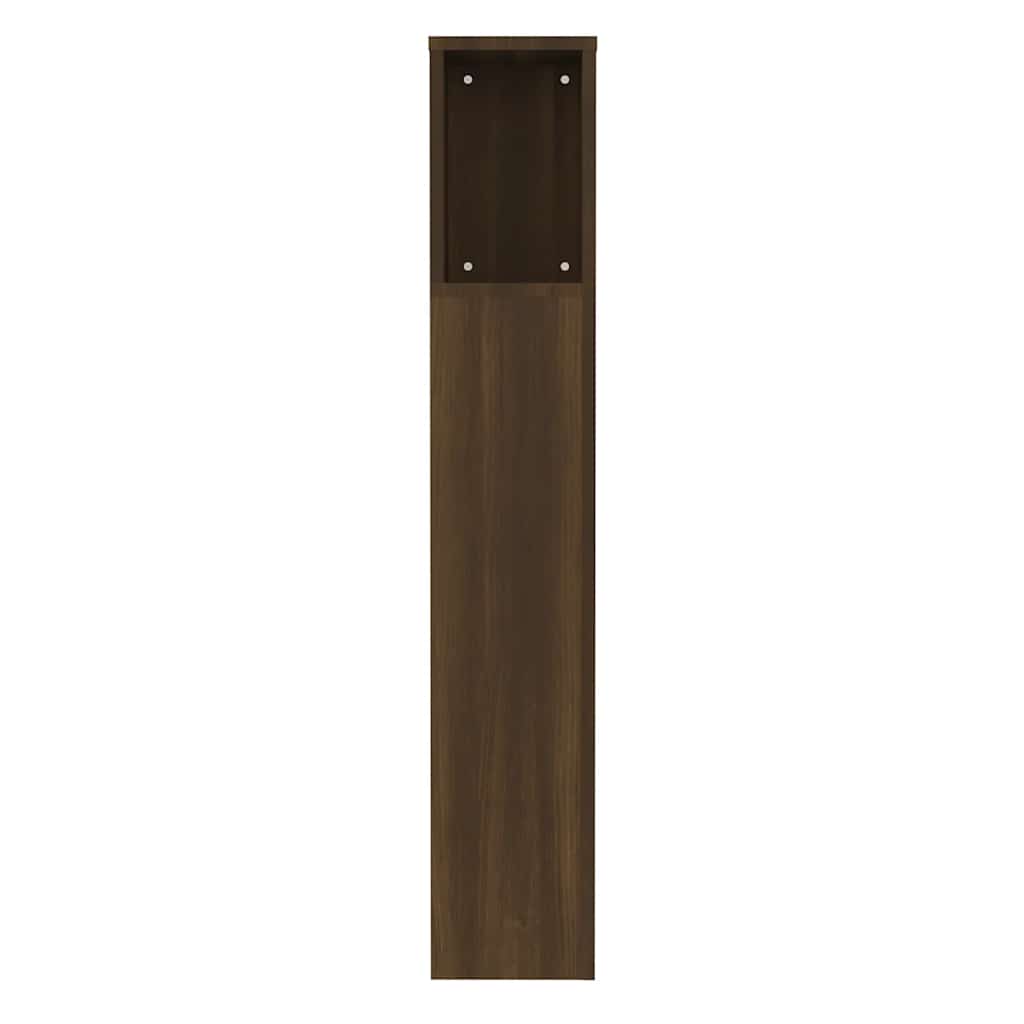 vidaXL Headboard Cabinet | Brown Oak | Engineered Wood | Standard | Contemporary