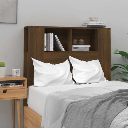817266 vidaXL Headboard Cabinet Brown Oak 100x18,5x102,5 cm