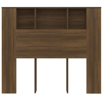 vidaXL Headboard Cabinet | Brown Oak | Engineered Wood | Medium