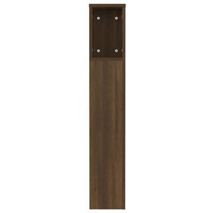 vidaXL Headboard Cabinet | Brown Oak | Engineered Wood | Medium