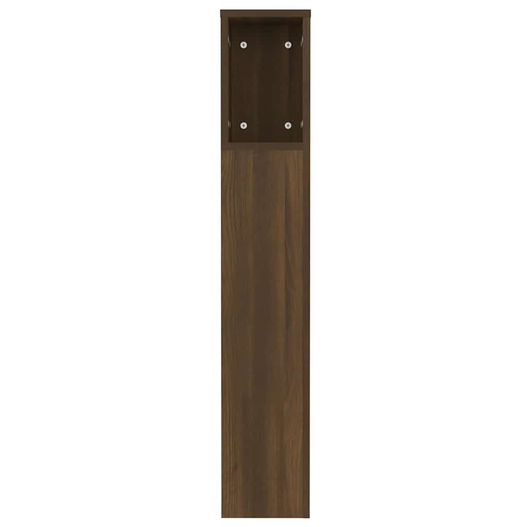 817269 vidaXL Headboard Cabinet Brown Oak 120x18,5x102,5 cm