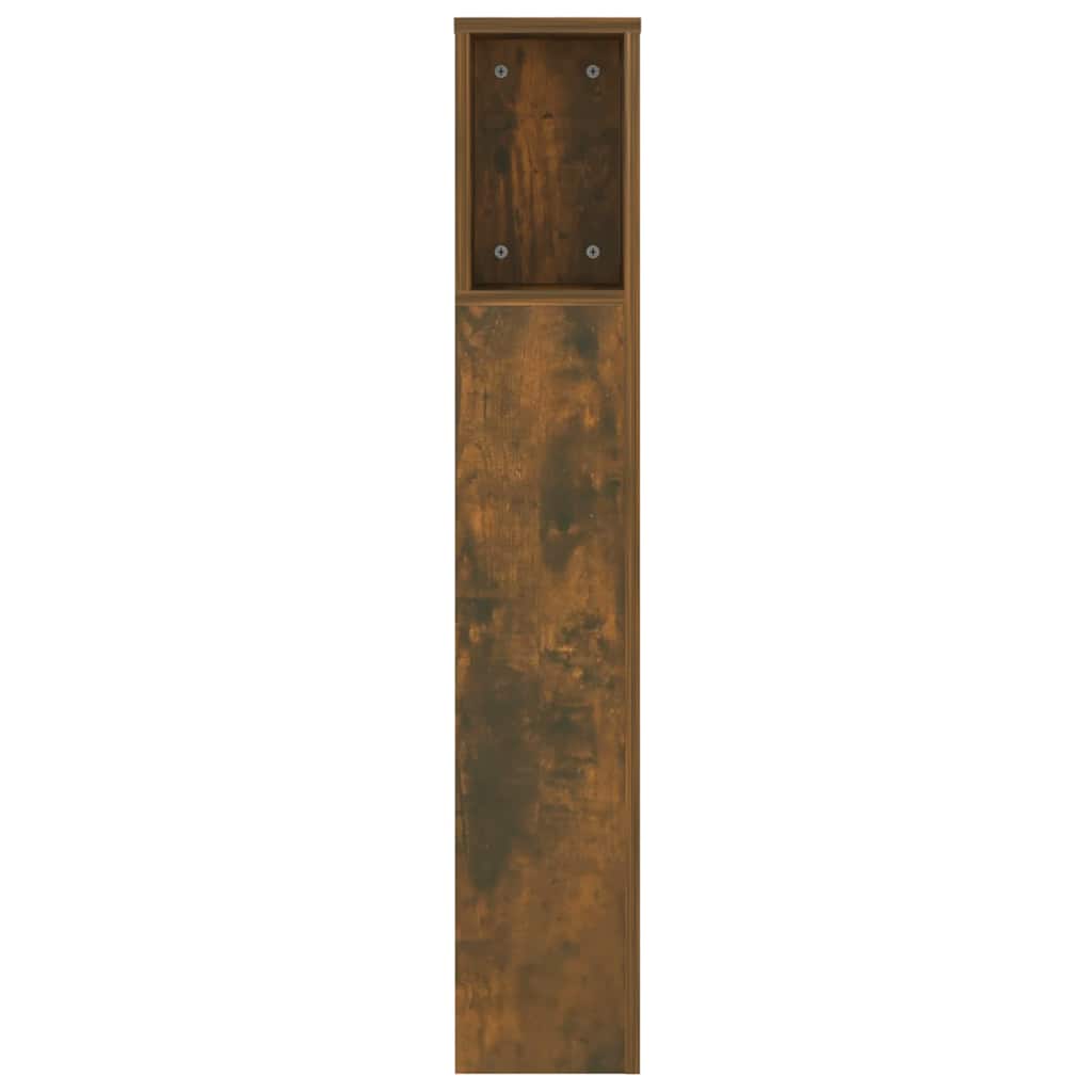817270 vidaXL Headboard Cabinet Smoked Oak 140x18,5x104,5 cm