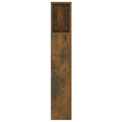 817270 vidaXL Headboard Cabinet Smoked Oak 140x18,5x104,5 cm