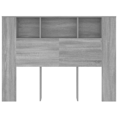 vidaXL Headboard Cabinet | Grey Sonoma | Engineered wood
