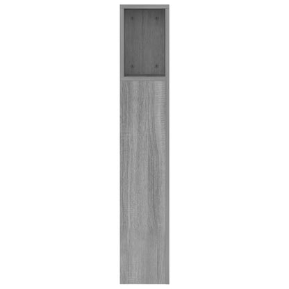 vidaXL Headboard Cabinet Grey Sonoma 160x18,5x104,5 cm