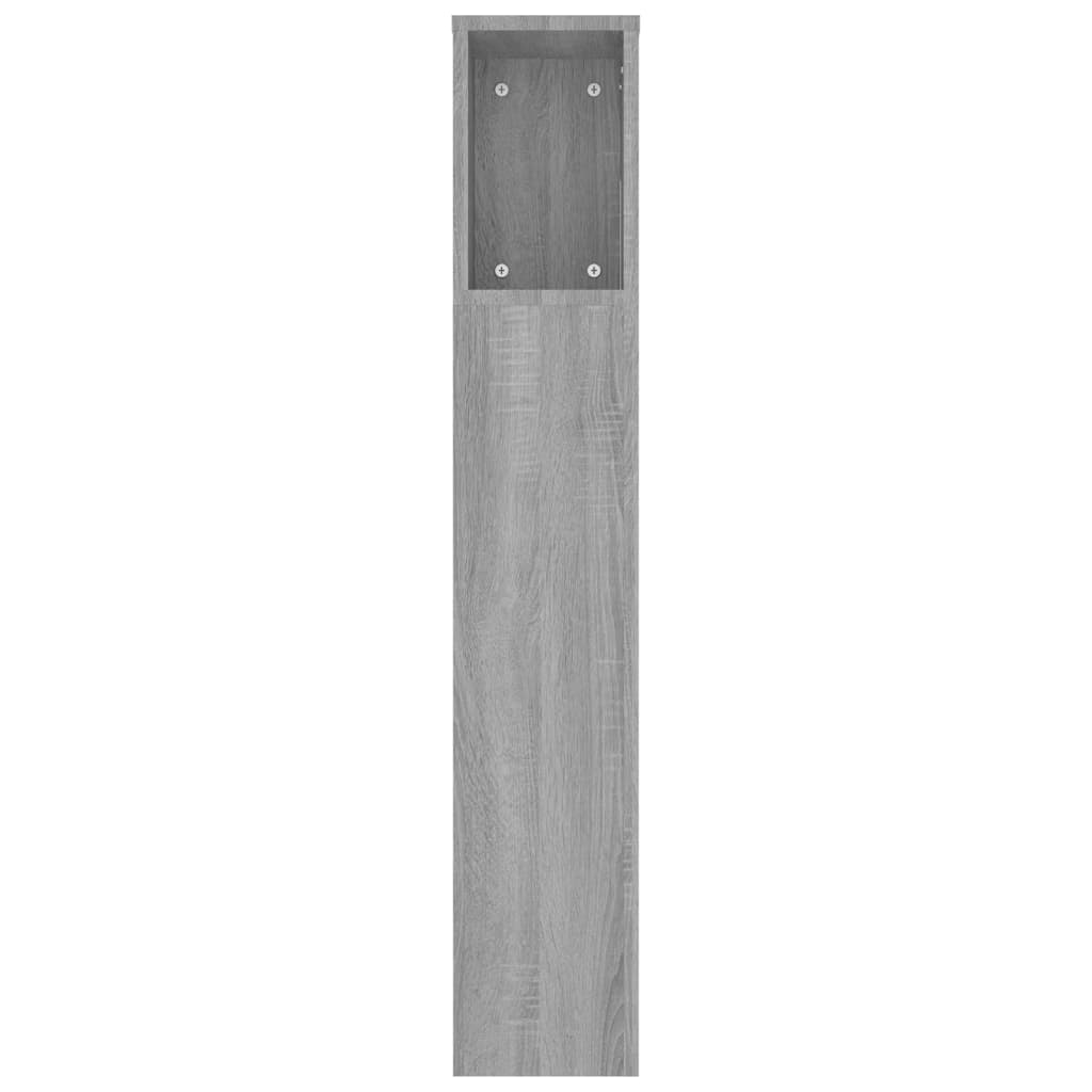 vidaXL Headboard Cabinet | Grey sonoma | Engineered wood | Large