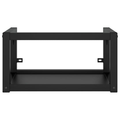 vidaXL Washbasin Frame With Basin | Black and White